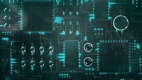 clip-4000786745-animation-microprocessor-connections-over-floating ...