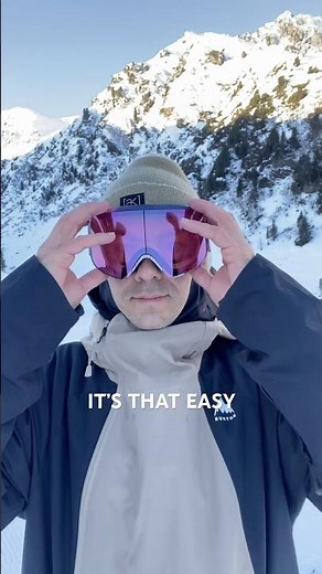 Changing your lenses has never been this easy before #goggles #snowboarding #skiing #anon