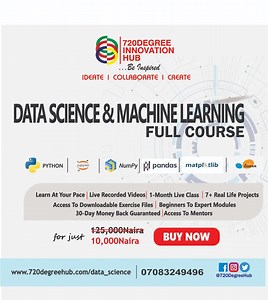 🎉 Exciting End of The Year Promo 🎉 Outstanding Opportunity in 2025 Are you passionate about becoming a Competent Data Scientist & Machine Learning Engineer, you want to transform your career or you want to upgrade and become a global leader with an in-demand skill? If you have been thinking of how to get started Then, here's the opportunity... Get access to the ultimate opportunity to be trained by Industry Experts and become competent Data Scientist and Machine Learning Engineer in as less ti