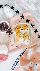 Ghost Toast ✨ Cream cheese on toast but make it magical. This is a super simple spooky season breakfast or snack! These will be a hit for everyone! They would be fun to try on a bagel too! Ingredients Pumpkin cream cheese Regular cream cheese Mini chocolate chips Toast or a bagel Let me know if you try these and if you’re kids were as excited as mine! Inspired by the @fooddocumented yogurt toast shared by @britandco last year. #halloweentime #halloweenbreakfast #halloweenseason #ghosttoast #hall