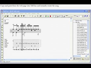 TabTrax: Tab converter player, drum music editor, drum notation software