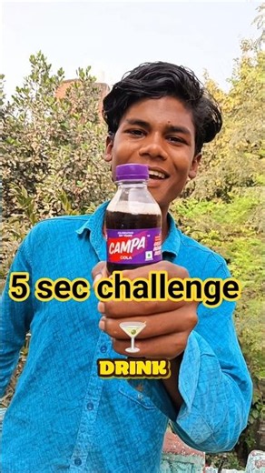 5 Sec Me Campa Bottle Finish 😳 | Drink Challenge #shorts
