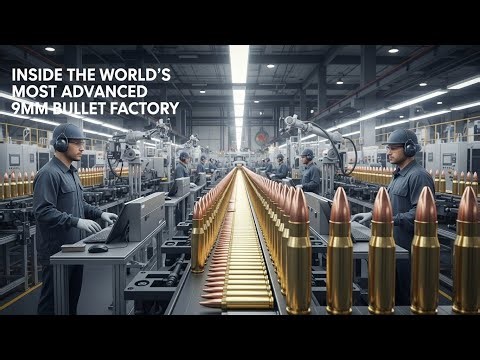 Inside the World’s Most Advanced 9mm Bullet Factory (Full Process)