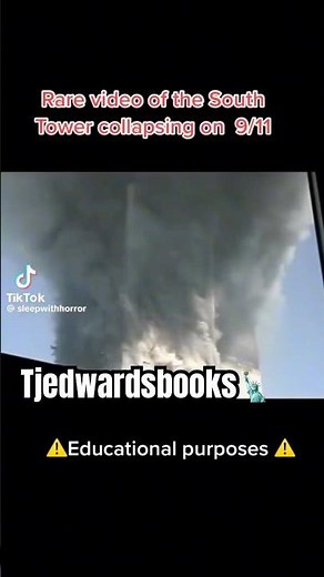 Rare footage of the south tower collapsing on 911