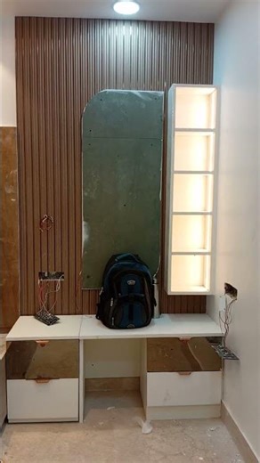 #Almira # LCD panel # bed # dressing table