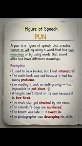 ✅ Figure of speech - Pun . . . . #englishtips #grammartips #shorts | Study All