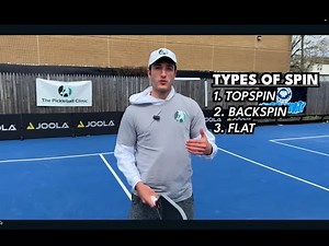 匹克球丁克技巧：上旋、下旋、平推