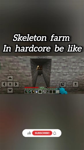 skeleton farm in bedrock 💀#minecraft