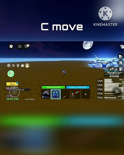 Kitsune fruit showcase Blox fruits II Roblox