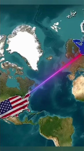 Distance between America & Russia is less than you think 😯