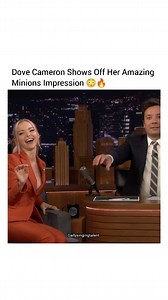 8.8K views · 786 reactions | Dove Cameron Shows Off Her Amazing Minions Impression Via- @dovecameron By- (@fallontonight ) . Please DM me for the credits or removal of the post All the credits goes to the respected owners . #fyp #music #trendingreels #explore @dailysingingtalent | Dailysingingtalent | Facebook