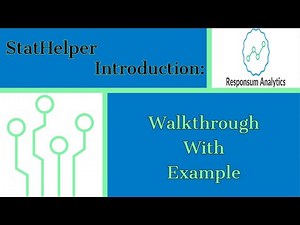StatHelper Introduction: Simple Walkthrough with an Example
