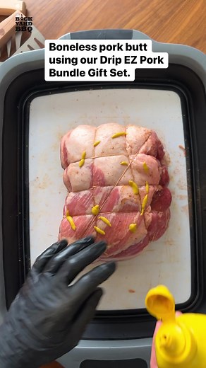 Backyahd BBQ’s boneless smoked pork butt is definitely a crowd-pleaser! 🔥 Recreate this recipe using the #dripez Pork Bundle Gift Set: XL Prep Tub, Pork Pullers, Grilling Mitts and SuckleBusters Hog Waller dry rub. 💥 #smokedmeat #bbq #bbqlovers #porkrecipes #grilling | Drip EZ