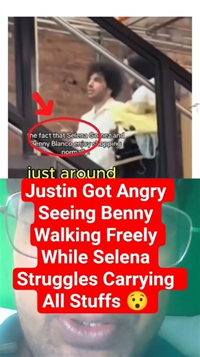 Justin Got Angry Seeing Benny Walk Freely While Selena Struggled Carrying Everything 😯