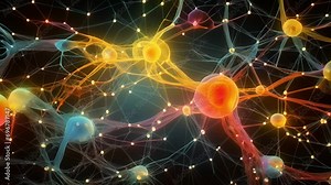 A of a neural network, showcasing the complex connections between different brain areas involved in the process of memory encoding and retrieval.