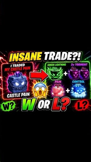 🔥 I Traded My Castle Pain For THIS! 😱 W or L? #BloxFruits