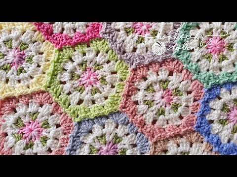 Crochet Vintage Hexies Tutorial 🥰 | Made by Anita