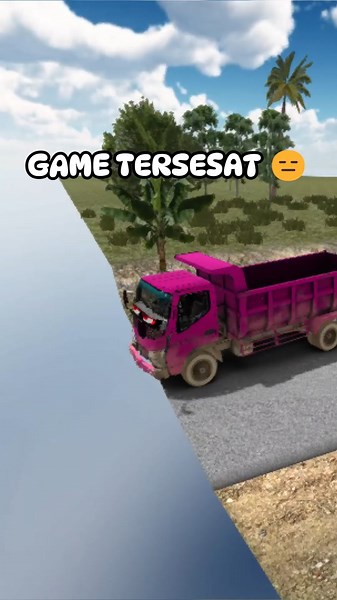 AKU DISESATIN GAME ESTRUK 😑 #estrucksimulatorid #truk #bus