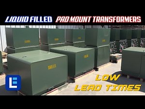 PAD MOUNT Transformers - Liquid Filled 100kVa 120/240V Secondary - Biodegradable Fluid
