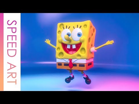 SpongeBob - 3D illustration
