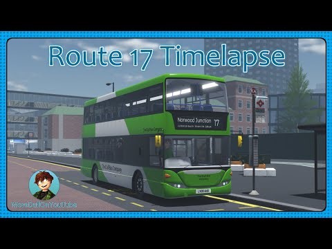 Route 17 Timelapse - The Dull Bus Company | Croydon Route Timelapses
