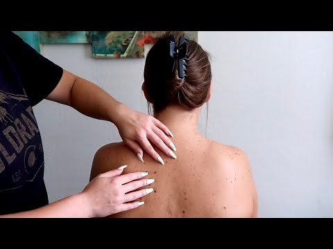 ASMR | Hair Parting, Hair Placing, Hair Brushing, Back Scratching and Counting Freckles