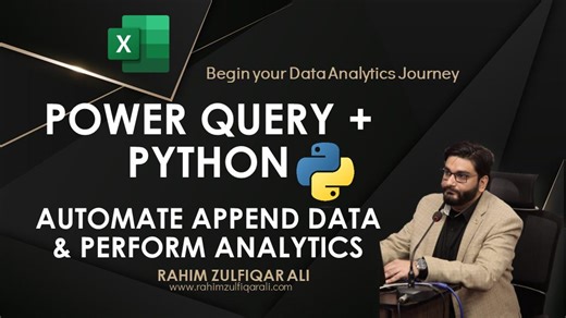 20 reactions | Video: POWER QUERY + PYTHON in Microsoft #Excel | Append Data from Multiple Excel Sheets from a Workbook & Perform Analytics | Excel Basement | Facebook