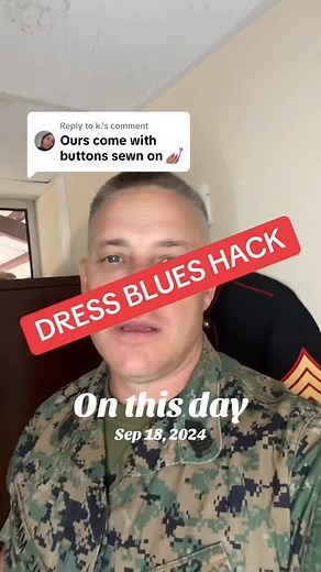 Little uniform hack! Hopefully George sees this! 🤭 #usmc #marines #viral #viralreels #military | Joseph Stanek