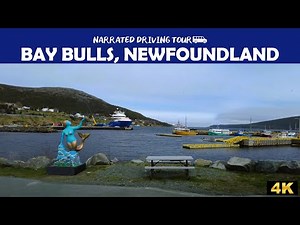 🚗 Scenic Drive Through Bay Bulls, Newfoundland | Stunning 4K Coastal Views! 🌊🏞️
