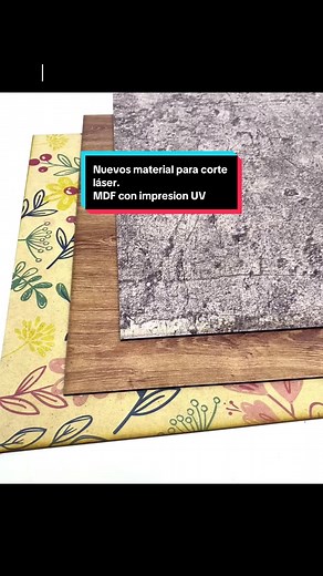 Nuevo material MDF para corte láser con impresión UV