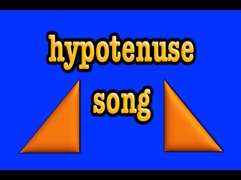 hypotenuse song- right triangles- pythagorean theorem-geometry