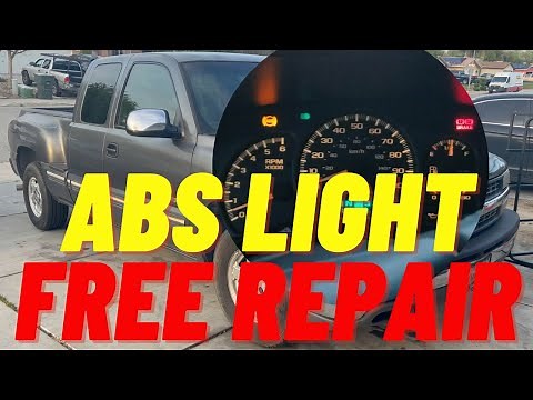 How to fix Repair ABS Brake light ON for chevy 1500 gmc sierra 99 to 06 less than 5 min 💯 Part 2
