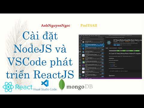 Cài đặt NodeJS, VSCode và Extensions phát triển ReactJS