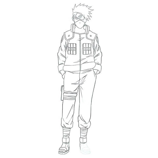 Naruto | Kakashi Hatake | Time Lapse Drawing | Like , Share and Subscribe.