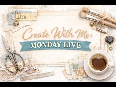 Junk Journal Clusters | Thursday Create With Me | Layered Vintage Embellishments