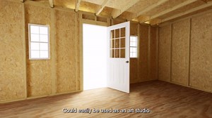 Best Barns Planner's Paradise 12 ft. x 24 ft. Wood Shed Kit with Transom Doors, Loft, Dormer Kit and FortressFloor (288 sq. ft.) PPARTD24DRF