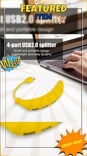 USB 2.0 4-Port Hub Splitter