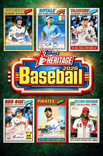 Release Day! 2026 Topps Heritage Baseball | eBay Live Video