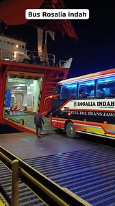 384K views · 5K reactions | Moment bus Rosalia indah saat naik kapal di dermaga 1 pelabuhan merak #busmania #buskeren #buslintas #rosaliaindah #infopenyebrangan | Sabihis | Facebook