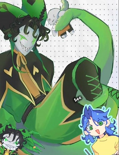 How to draw Harlequin l the freak circus edit