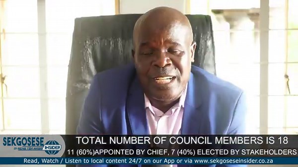 MAMAILA KOLOBETONA STAKEHOLDERS ELECTED MEMBERS OF TRADITIONAL COUNCIL