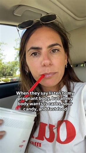 Stephanie RD | pregnancy symptom relief | “Listen to your body,” they say… But what does that even mean?! And what if all it wants is carbs, Taco Bell, sour patch kids and Doritos?... | Instagram