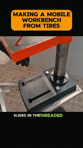 Making a mobile work bench from tires. #MobileWorkbench #workbench #creative #tires | No-nonsense Video