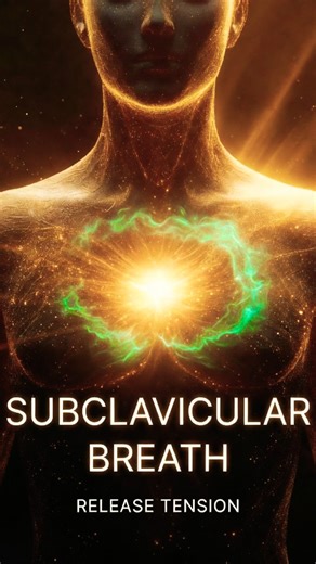 The SUBCLAVICULAR Breath that Releases CHEST TENSION #somatichealing