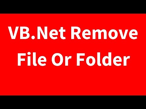 VB.Net - How To Delete File And Folder In Visual Basic.Net [ with source code ]