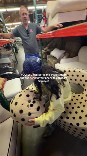 when you find a once in a lifetime thrift piece and suddenly everyone in the store is part of the moment 😭 I didn’t even care how this was filmed because I KNEW I just found something insane. this is exactly why I will never stop thrifting… nothing beats the feeling of finding a one of one piece thrift store finds vintage furniture unique decor facebook marketplace style thrift haul interior design thrifting tips eclectic home decor statement furniture interior decorator finds #thriftfinds #thr