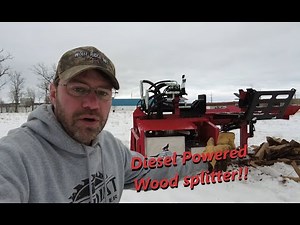 Kubota Diesel wood splitter!! 35 HDI by Wolfe Ridge