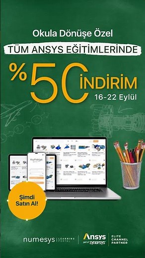 Ansys Eğitimlerinde P İndirim Başladı! 🎉 #ansyseğitimi