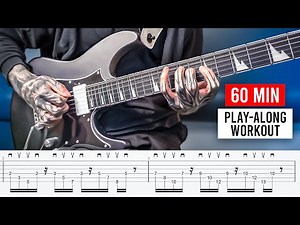 BEST 60 MIN GUITAR TECHNIQUE WORKOUT - alternate picking, legato, sweep picking & more
