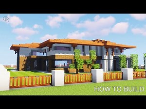 Minecraft: how to build a MODERN HACIENDA HOUSE tutorial PART 1 (Minecraft house tutorial)